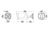 Uniarch της Uniview IP κάμερα IPC-B233-APF40W φακός 3Mpx 4mm 1080p Διπλό έγχρωμο IP67 IR50 PoE Onvif thumbnail (2 of 2)