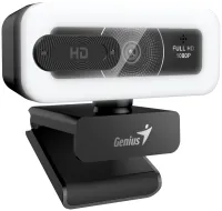 GENIUS FaceCam Light 2M 1080P LED light privacy cover USB-C USB UVC microphone black (1 of 9)
