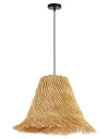 IMMAX BOHO NATURALEZA dizájner függőlámpa D45cm E27 natúr rattan