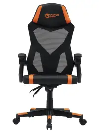 CANYON gaming chair Flow MCH01 Mesh Black Orange (1 of 7)