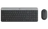 Komplet tipkovnice in miške Logitech MK470 brezžični 2.4GHz USB sprejemnik CZ črn