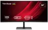 ViewSonic VG3419C-2 34" 21:9 3440 x 1440 VA gekrëmmt HDMIDP 96W USB-CUSB J45 KVM Schalter Lautsprecher Héicht justierbar.