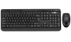 Adesso WKB-1320CB wireless set 24GHz multimedia antimicrobial optical mouse 1200DPI USB black US layout