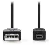 Καλώδιο NEDIS USB 2.0 USB βύσμα USB-A - βύσμα Hirose Mini 4 ακίδων μαύρο 2m