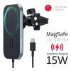 Suporte magnético para ventilação de carro Swissten com carregamento sem fio de 15 W (compatível com magsafe) thumbnail (2 of 6)