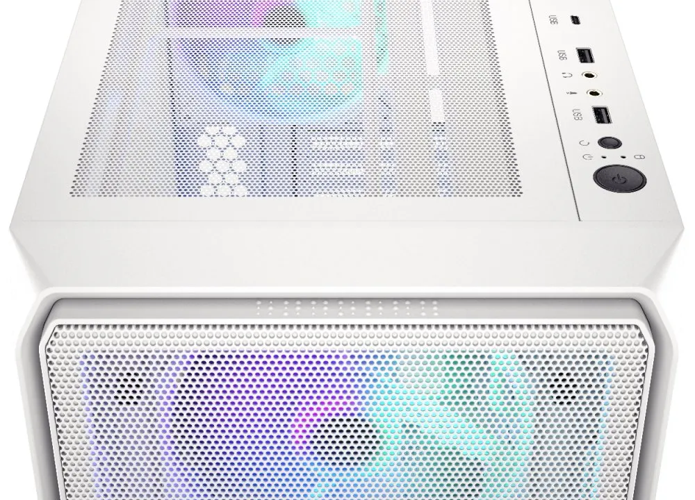 ENDORFY Arx 700 ARGB, ATX PC-Gehäuse, inkl. 4x 140mm ARGB PWM-Lüfter, Top und Front aus luftigem Mesh | EY2A013