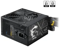 MSI Source MAG A750BN PCIE5 II 750W ATX act. PFC 5-aastane garantii 120mm ventilaatoriga 80PLUS Bronze MSI Source MAG A750BN PCIE5 II 750W ATX act. PFC 5-aastane garantii 120mm ventilaatoriga 80PLUS Bronze (1 of 4)