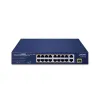 Planet FGSD-1821P PoE switch 16x100M + 1xGb SFP extend mód 10Mb-250m PoE 802.3at 185W thumbnail (2 of 3)