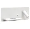 IMMAX LED Be PREPARE 4-i-1 spotlight med Qi USB-opladning hvid venstre version