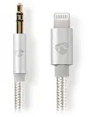 NEDIS PROFIGOLD Apple Lightning 8pin Kabel mat Adapter Apple Lightning Plug - 35 mm Jack Plug Nylon BOX 1m thumbnail (2 of 2)