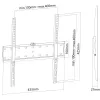 Neomounts FPMA-W300BLACK Wall display holder 32-55" fixed VESA 400X400 load capacity 40kg black thumbnail (3 of 3)