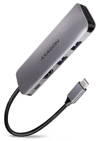 AXAGON Hub USB-C HMC-5 USB 3.2 Gen1 1x USB-C 2x USB-A 1x HDMI microSD SD 100W PD 02m AXAGON Hub USB-C HMC-5 USB 3.2 Gen1 1x USB-C 2x USB-A 1x HDMI microSD SD 100W PD 02m (1 of 8)
