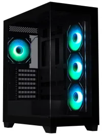 BitFenix behuizing CETO ATX 4x 120mm ARGB ventilator 2x USB 3.0 USB-C gehard glas zwart BitFenix behuizing CETO ATX 4x 120mm ARGB ventilator 2x USB 3.0 USB-C gehard glas zwart (1 of 8)