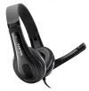 CANYON headset CHSU-1 ljus USB-anslutning svart