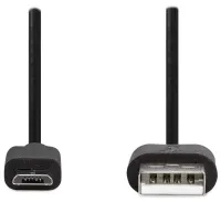 NEDIS USB 2.0 кабел USB-A мъжки micro-B мъжки черна кутия 3 м NEDIS USB 2.0 кабел USB-A мъжки micro-B мъжки черна кутия 3 м (1 of 2)