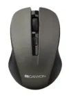 CANYON optesch drahtlose Maus CMSW1 justierbar Opléisung 800 1000 1200 dpi 4 Schlësselen USB Nano Empfänger grau