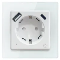 Presa intelligente da interni IMMAX NEO SMART Nexa senza pin (tipo F) 1x USB 1x USB-C PD 20W Zigbee LIDL TUYA Presa intelligente da interni IMMAX NEO SMART Nexa senza pin (tipo F) 1x USB 1x USB-C PD 20W Zigbee LIDL TUYA (1 of 2)