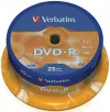 VERBATIM DVD-R 47GB 16x 25pack spindle
