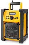 Cumhacht leagan deisce raidió digiteach NEDIS 15W FM Ceallraí Bluetooth IPX5 cumhacht príomhlíonra dubh-buí