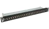 Painel de conexão LYNX 19" 24 portas Cat6a blindado preto