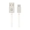 Swissten Cable De Datos Textil Usb Micro Usb 2.0 M Plata