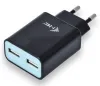 I-tec universal USB charger 2x USB 110V-240V 2400mAh black thumbnail (1 of 3)