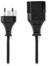 NEDIS-Stromkabel für Adapter Euro-Stecker - Euro-Buchse direkt-direkt zweizeilig schwarz lose 2 m thumbnail (2 of 2)