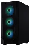 BitFenix ​​case C60 Negro ATX 4x 120mm ARGB fan + controller 2xUSB 2.0 USB 3.0 tempered glass black thumbnail (4 of 7)