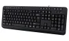 Adesso AKB-132HB wired keyboard multimedia 3 port USB hub USB black US layout thumbnail (2 of 3)