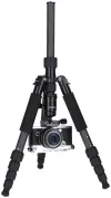 Taistealaí Dlúth Tripod Uimh. 1 Ualach carbóin 8kg leathnaithe 142 cm carbóin dubh thumbnail (3 of 8)