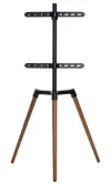 NEDIS gulv TV stativ 50 65" 35 kg Scandinavian Design Drejelig Anti-slip strop Snap-lock sort thumbnail (4 of 5)