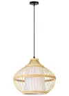 IMMAX BOHO PINCHOS dizájner függőlámpa D40cm E27 bambusz fa