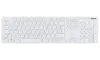 HAMA tastatur KC-500 kablede dæmpede knapper USB CZ+SK hvid
