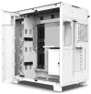 NZXT корпус H9 Flow двукамерен ATX 4x120mm вентилатор до 10xfan перфориран стъклен плот. страна предна бяла thumbnail (5 of 5)