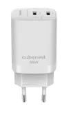 CubeNest S2D1 GaN Adapter 35W bán (2x USB-C suas le 35W) PD overvoltage agus cosaint undervoltage le teicneolaíocht GaN do iPhone thumbnail (1 of 3)