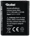 Batteria di ricambio Rollei per fotocamera Compactline Mini