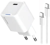 COLORWAY 1x USB-C Netzladegerät GaN PD PPS 25W Inkl. 100cm Kabel Weiß COLORWAY 1x USB-C Netzladegerät GaN PD PPS 25W Inkl. 100cm Kabel Weiß (1 of 12)