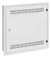 Solarix rozvaděč SOHO LC-18 do zdi s lištami 2U 4U a 11U 550x550x150mm bílá RAL 9003 s rámečkem k zazdění