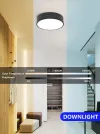 Φωτιστικό οροφής IMMAX NEO RONDATE SLIM SMART 25 x 7cm 18W Zigbee 3.0 TUYA μαύρο thumbnail (4 of 10)