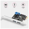AXAGON Controller zu PCIe fir 2x USB Type-A 2x USB intern USB 5Gbps PCEU-232RS SP & LP Chip Renesas thumbnail (2 of 4)
