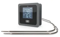 NEDIS pametni brezžični termometer za meso Bluetooth 2 sondi 0–300 °C 2x AAA LR03 Android iOS črno-siv NEDIS pametni brezžični termometer za meso Bluetooth 2 sondi 0–300 °C 2x AAA LR03 Android iOS črno-siv (1 of 7)