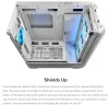 COUGAR PC Case MX600 Black Mid Tower Mesh Front Panel 3 x 140mm + 1 x 120mm Fans Transparent Left Panel thumbnail (19 of 28)