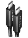 AXAGON datu un uzlādes kabelis USB-C uz USB-C USB3.2 Gen 2 5A PD 100W pīts 1,5m melns