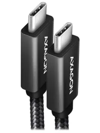 AXAGON adat- és töltőkábel USB-C - USB-C USB3.2 Gen 2 5A PD 100W fonott 1,5m fekete AXAGON adat- és töltőkábel USB-C - USB-C USB3.2 Gen 2 5A PD 100W fonott 1,5m fekete (1 of 1)