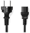 Καλώδιο τροφοδοσίας NEDIS 230V σύνδεση 10A βύσμα IEC-320-C13 απευθείας βύσμα Schuko μαύρο χύμα 5m thumbnail (2 of 2)