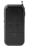 NEDIS portable radio AM FM battery powered analog 1.5 W headphone output aluminum black thumbnail (6 of 6)