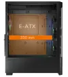 COUGAR PC-behuizing AIRFACE Zwart Mid Tower Mesh Frontpaneel 1 x 120 mm ventilator TG Linkerpaneel Zwart thumbnail (12 of 17)