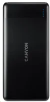 CANYON power bank PB-107B PD QC3.010000mAh Li-pol Input 5 9 12V (MicroUSB USB-C) Output 5 9 12V (USB-A+USB-C) black thumbnail (3 of 4)
