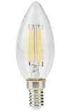 NEDIS LED izzó E14 gyertya 45 W 220 V 470 lm 2700 K szabályozható meleg fehér retro stílusú átlátszó