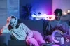 IMMAX LED relaxation lamp FLAMINGO Qi charging alarm clock RGB 300lm USB output BT 5.1 silver thumbnail (5 of 5)